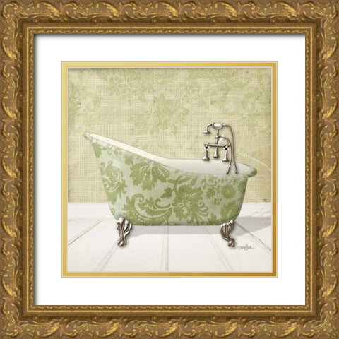 Lacey Tub 1 Gold Ornate Wood Framed Art Print with Double Matting by Stimson, Diane