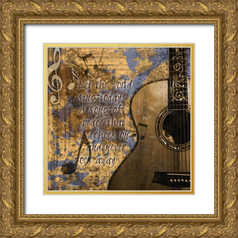 Rock Poetry 2 Gold Ornate Wood Framed Art Print with Double Matting by Stimson, Diane