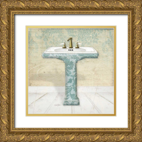 Lacey Sink 1 Gold Ornate Wood Framed Art Print with Double Matting by Stimson, Diane