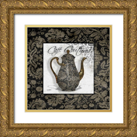 Cafe Gold Ornate Wood Framed Art Print with Double Matting by Stimson, Diane