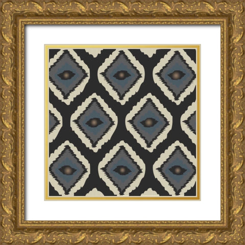 Eye Cat 1 Gold Ornate Wood Framed Art Print with Double Matting by Stimson, Diane