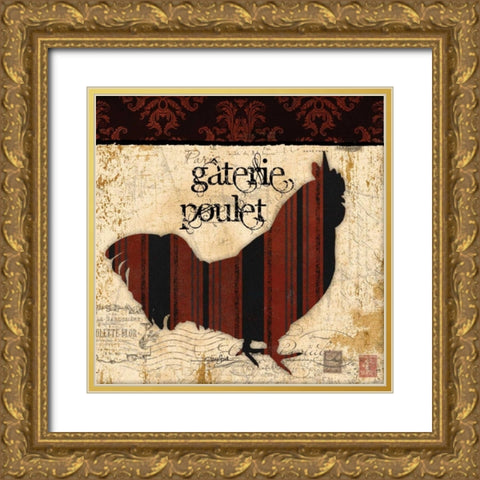Gaterie Poulet Gold Ornate Wood Framed Art Print with Double Matting by Stimson, Diane