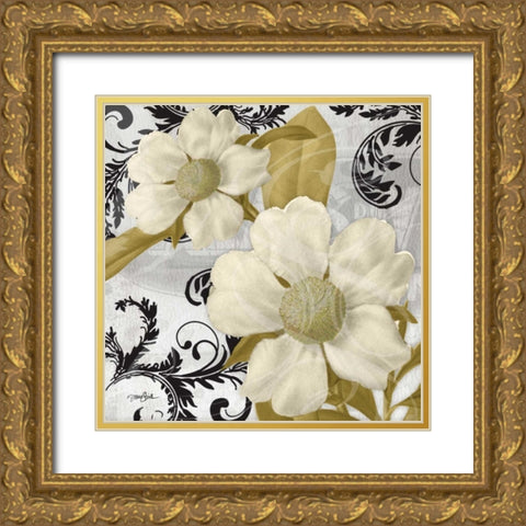 Dillenia Gold Gold Ornate Wood Framed Art Print with Double Matting by Stimson, Diane