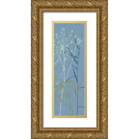 Grasses 1 Gold Ornate Wood Framed Art Print with Double Matting by Stimson, Diane