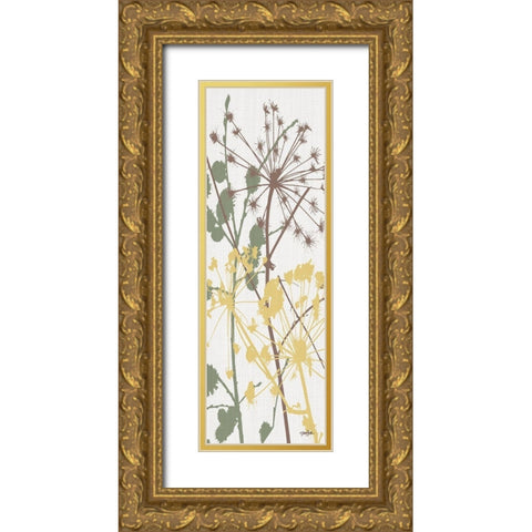 Grasses 3 Gold Ornate Wood Framed Art Print with Double Matting by Stimson, Diane