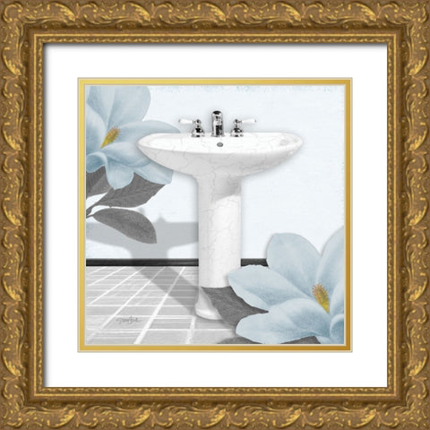 Powder Sink 2 Gold Ornate Wood Framed Art Print with Double Matting by Stimson, Diane