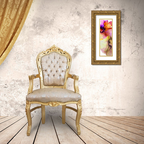 Vibrant Pink Florals 2 Gold Ornate Wood Framed Art Print with Double Matting by Debs, Emma Catherine