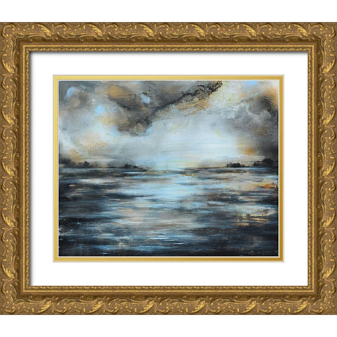 Light and Clouds Gold Ornate Wood Framed Art Print with Double Matting by Debs, Emma Catherine