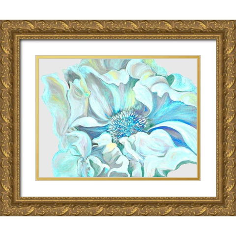 Vibrant Flower Gold Ornate Wood Framed Art Print with Double Matting by Debs, Emma Catherine
