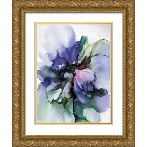 Floral Vibrant 2 Gold Ornate Wood Framed Art Print with Double Matting by Debs, Emma Catherine