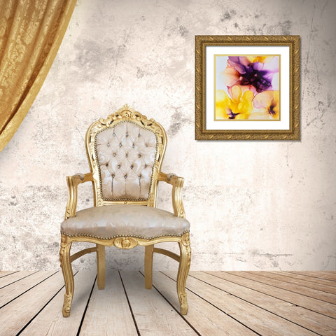 Vibrant Floral 2 Gold Ornate Wood Framed Art Print with Double Matting by Debs, Emma Catherine
