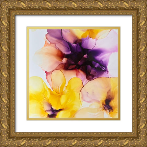 Vibrant Floral 2 Gold Ornate Wood Framed Art Print with Double Matting by Debs, Emma Catherine