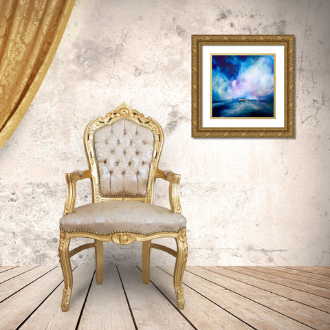 Seascape Lumiere Gold Ornate Wood Framed Art Print with Double Matting by Debs, Emma Catherine