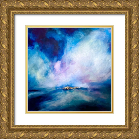 Seascape Lumiere Gold Ornate Wood Framed Art Print with Double Matting by Debs, Emma Catherine