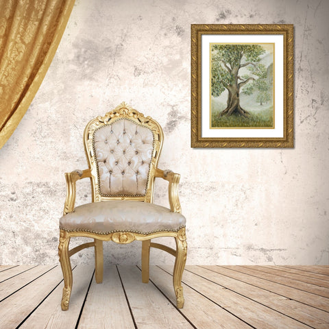 Pride Of Discovery Gold Ornate Wood Framed Art Print with Double Matting by Johnson, Elizabeth