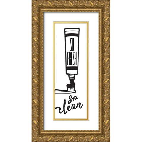 So Fresh So Clean Gold Ornate Wood Framed Art Print with Double Matting by Rodriquez Jr, Enrique
