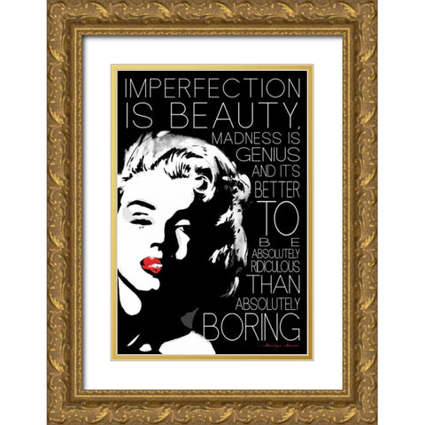 Monroe Boring Gold Ornate Wood Framed Art Print with Double Matting by Rodriquez Jr, Enrique