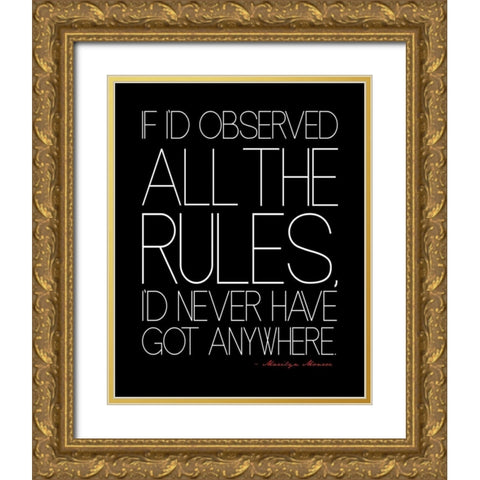 Text 2 Gold Ornate Wood Framed Art Print with Double Matting by Rodriquez Jr, Enrique