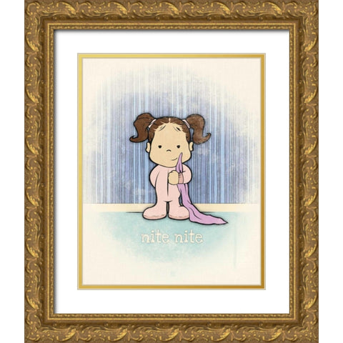 Niara 3 Gold Ornate Wood Framed Art Print with Double Matting by Rodriquez Jr, Enrique