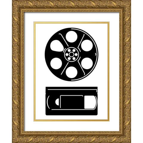 Movie Entertainment Gold Ornate Wood Framed Art Print with Double Matting by Rodriguez, Enrique
