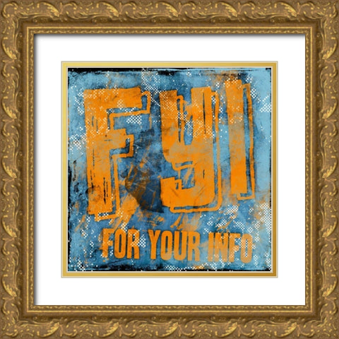 FYI C Gold Ornate Wood Framed Art Print with Double Matting by Rodriquez Jr, Enrique