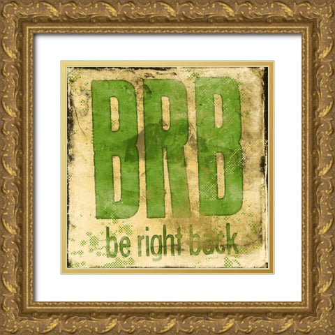 BRB F Gold Ornate Wood Framed Art Print with Double Matting by Rodriquez Jr, Enrique