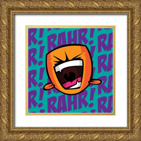 Rahr  F2 Gold Ornate Wood Framed Art Print with Double Matting by Rodriquez Jr, Enrique