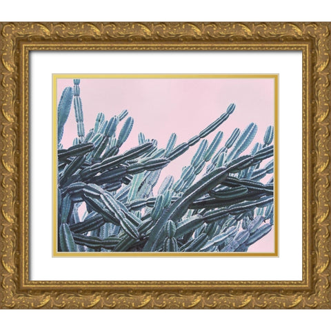 Pink Crush VII Gold Ornate Wood Framed Art Print with Double Matting by Urquhart, Elizabeth
