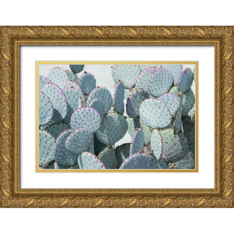 Green Crush VIII Gold Ornate Wood Framed Art Print with Double Matting by Urquhart, Elizabeth