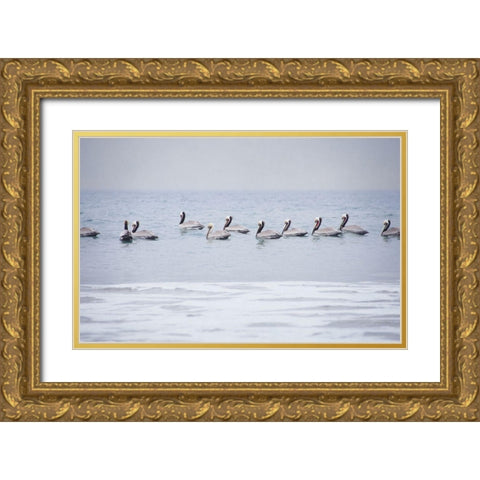 Misty Morning I Gold Ornate Wood Framed Art Print with Double Matting by Urquhart, Elizabeth