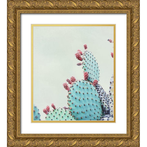 Crushing Green I Gold Ornate Wood Framed Art Print with Double Matting by Urquhart, Elizabeth