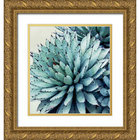 Crushing Green II Gold Ornate Wood Framed Art Print with Double Matting by Urquhart, Elizabeth