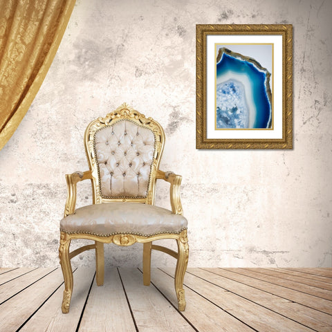 Geode Close Up 3 Gold Ornate Wood Framed Art Print with Double Matting by Urquhart, Elizabeth