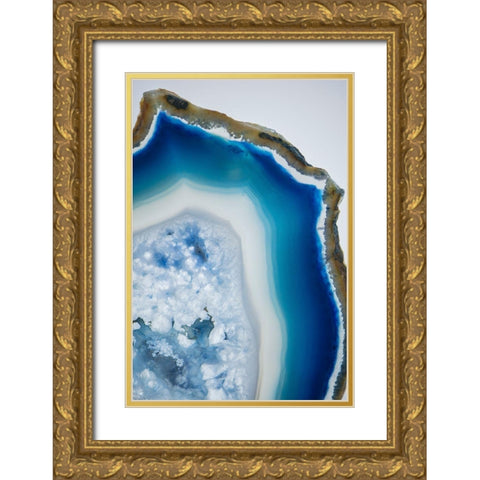 Geode Close Up 3 Gold Ornate Wood Framed Art Print with Double Matting by Urquhart, Elizabeth