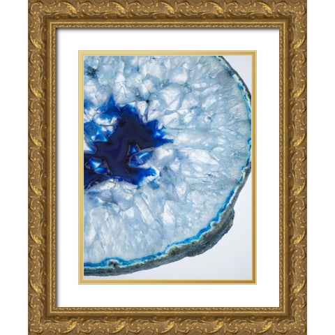 Geode Close Up 4 Gold Ornate Wood Framed Art Print with Double Matting by Urquhart, Elizabeth