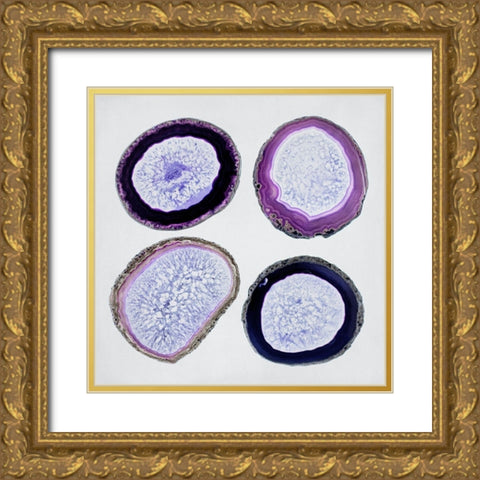 Geode Collection 1 Gold Ornate Wood Framed Art Print with Double Matting by Urquhart, Elizabeth