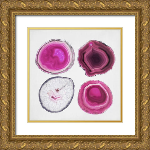 Geode Collection 2 Gold Ornate Wood Framed Art Print with Double Matting by Urquhart, Elizabeth