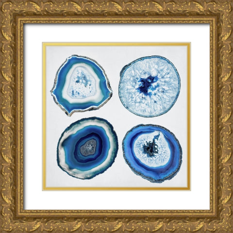Geode Collection 3 Gold Ornate Wood Framed Art Print with Double Matting by Urquhart, Elizabeth