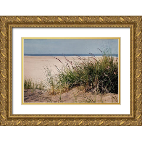To The Beach II Gold Ornate Wood Framed Art Print with Double Matting by Urquhart, Elizabeth