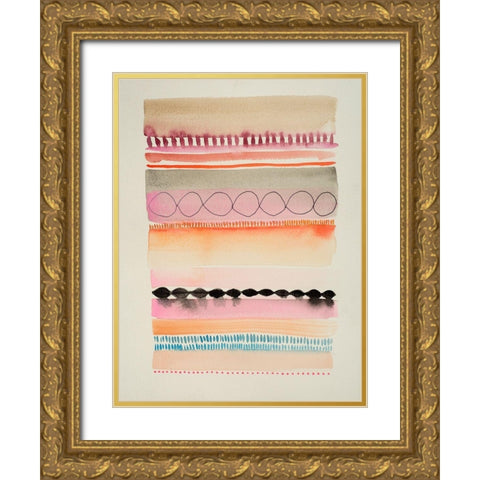 Boundary 1 Gold Ornate Wood Framed Art Print with Double Matting by Evans-Sills, Faith