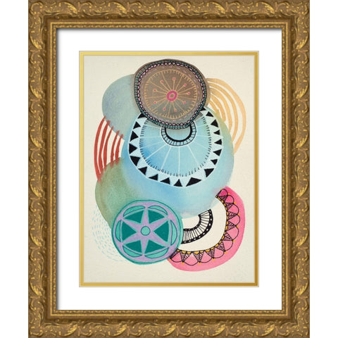Irresistible 3 Gold Ornate Wood Framed Art Print with Double Matting by Evans-Sills, Faith