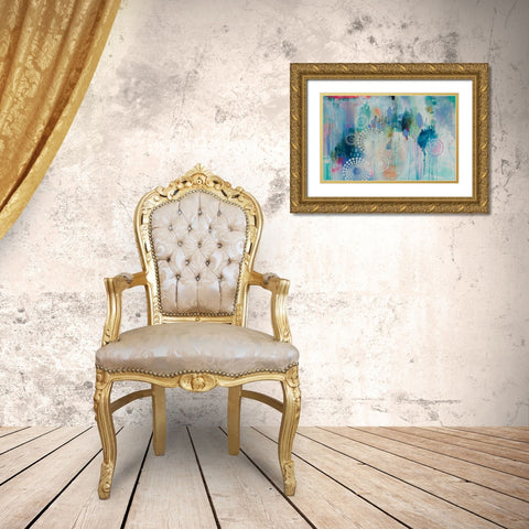 Spring Fling Gold Ornate Wood Framed Art Print with Double Matting by Evans-Sills, Faith