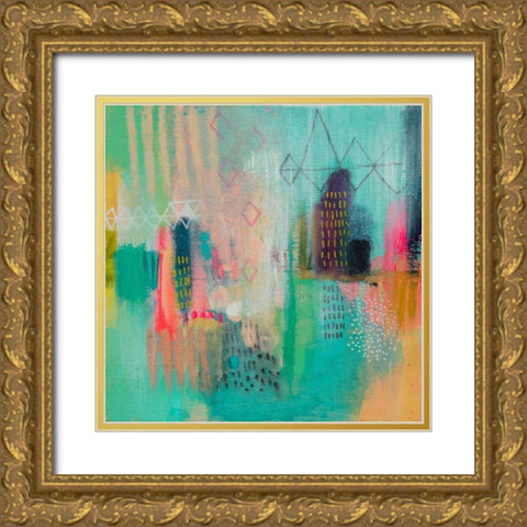 Xploding Spring 2 Gold Ornate Wood Framed Art Print with Double Matting by Evans-Sills, Faith