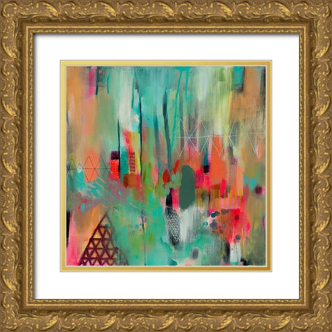 Surge Gold Ornate Wood Framed Art Print with Double Matting by Evans-Sills, Faith