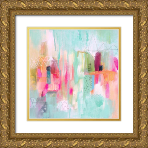 Vibrant Spring 1 Gold Ornate Wood Framed Art Print with Double Matting by Evans-Sills, Faith