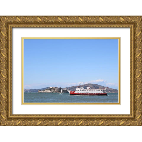 Alcatraz Gold Ornate Wood Framed Art Print with Double Matting by Frances, Stephanie