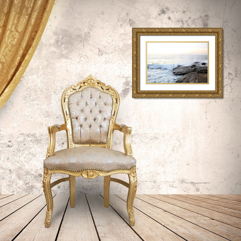 La Jolla 1 Gold Ornate Wood Framed Art Print with Double Matting by Frances, Stephanie