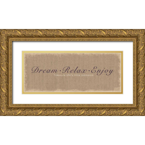 Treasure Lifes Little Moments Gold Ornate Wood Framed Art Print with Double Matting by Gibbons, Lauren