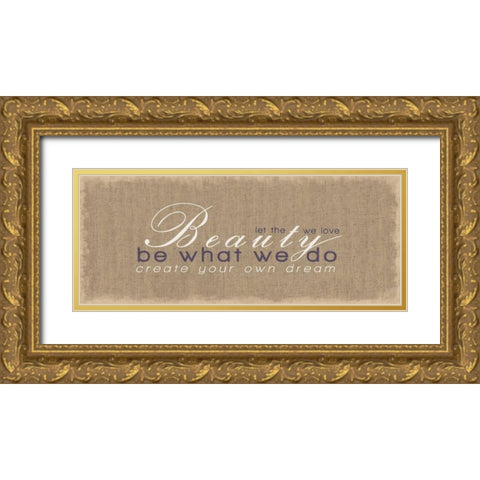 Create Your Own Dream Gold Ornate Wood Framed Art Print with Double Matting by Gibbons, Lauren