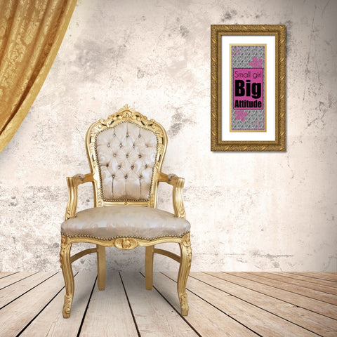 Big Attitude Gold Ornate Wood Framed Art Print with Double Matting by Gibbons, Lauren